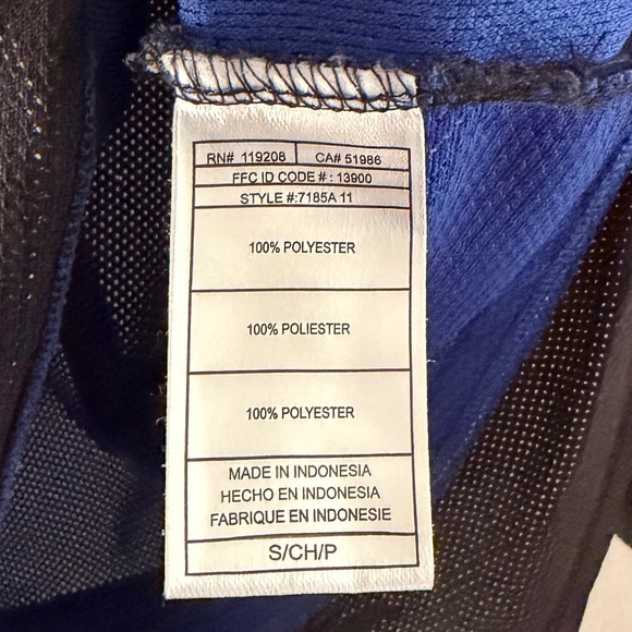 Tampa Bay Lighting Reebok BOLTS Hockey Jersey Fight Strap Size S Official - Picture 7 of 7